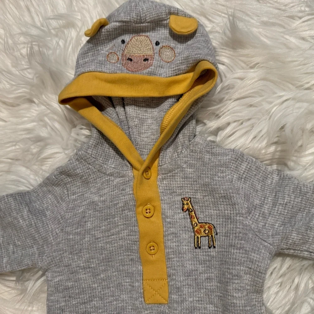 Little Me Baby Boy 3M Giraffe Outfit Set